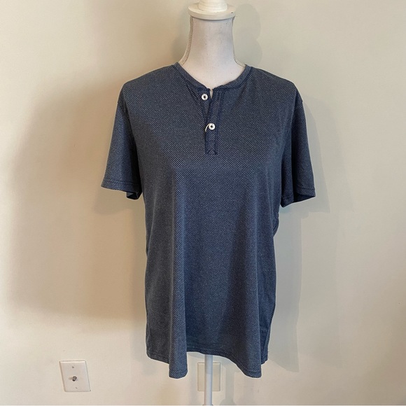 Bruno Milano Other - Bruno Milano Men’s SuperSoft Blue Button Short Sleeve Shirt Size Large NWT